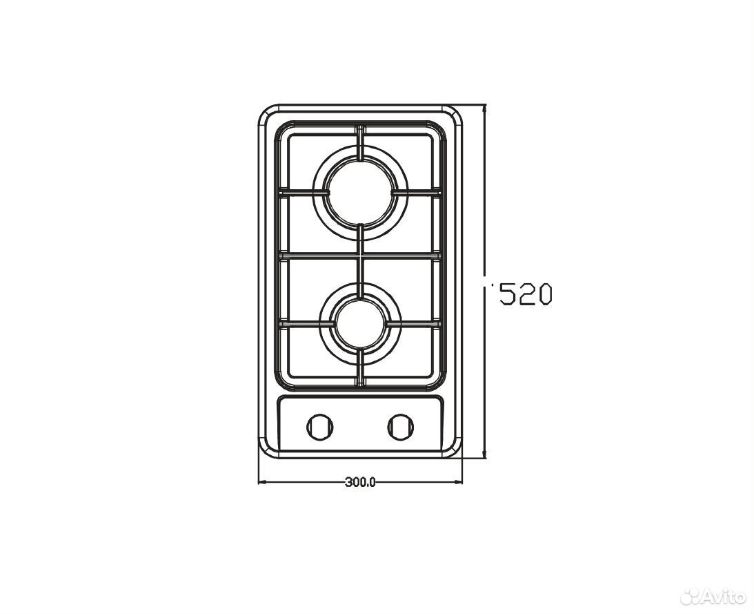 Плита встраиваемая газовая Camper-Marine GR-1002 - фото 2