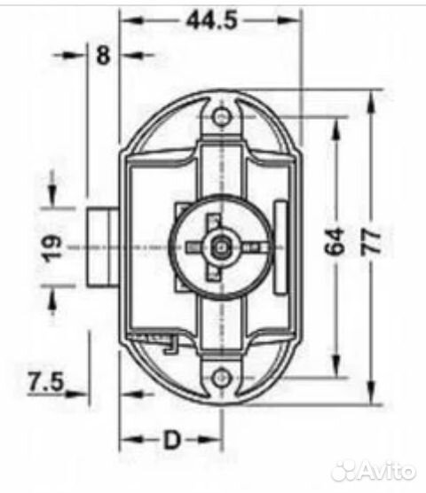 Push lock нажимной для автодома - фото 6